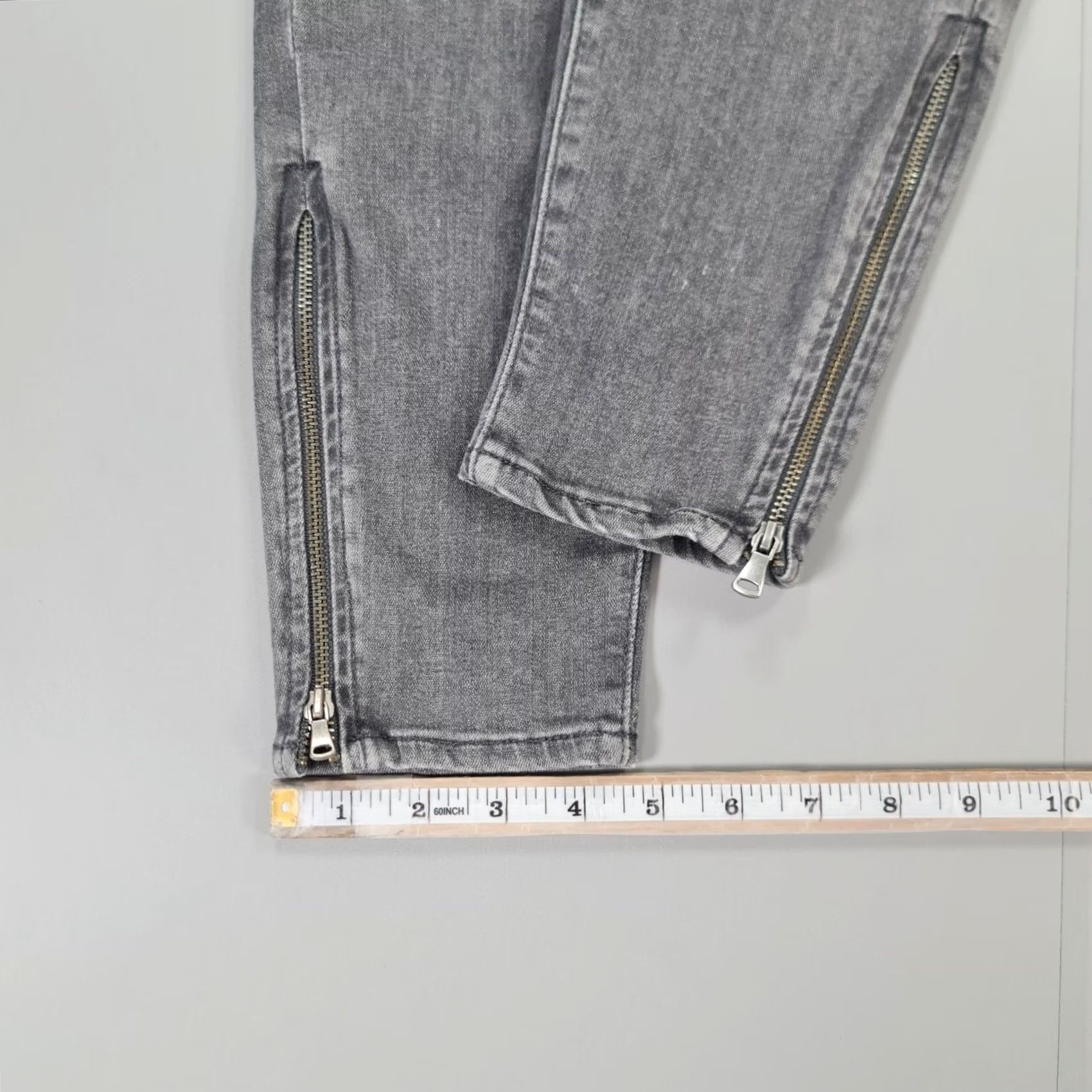 Paige Paige Womens Jeans Skinny Low Rise W29 L29 Grey Jane Zip Stretch Denim 5-Pocket Modern City Designer Womens Size 29" - 7 Thumbnail