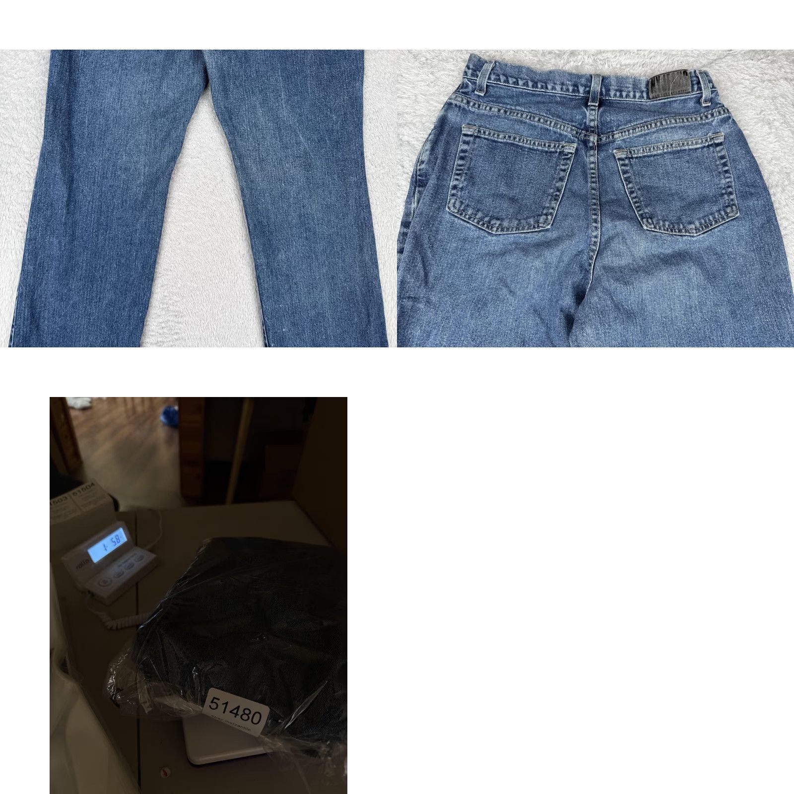 Vintage VINTAGE NY Jeans Womens Jeans Bootcut 10 Blue 27x31 Distressed 5-Pocket Pockets 90s Size 32" / US 10 / IT 46 - 10 Thumbnail