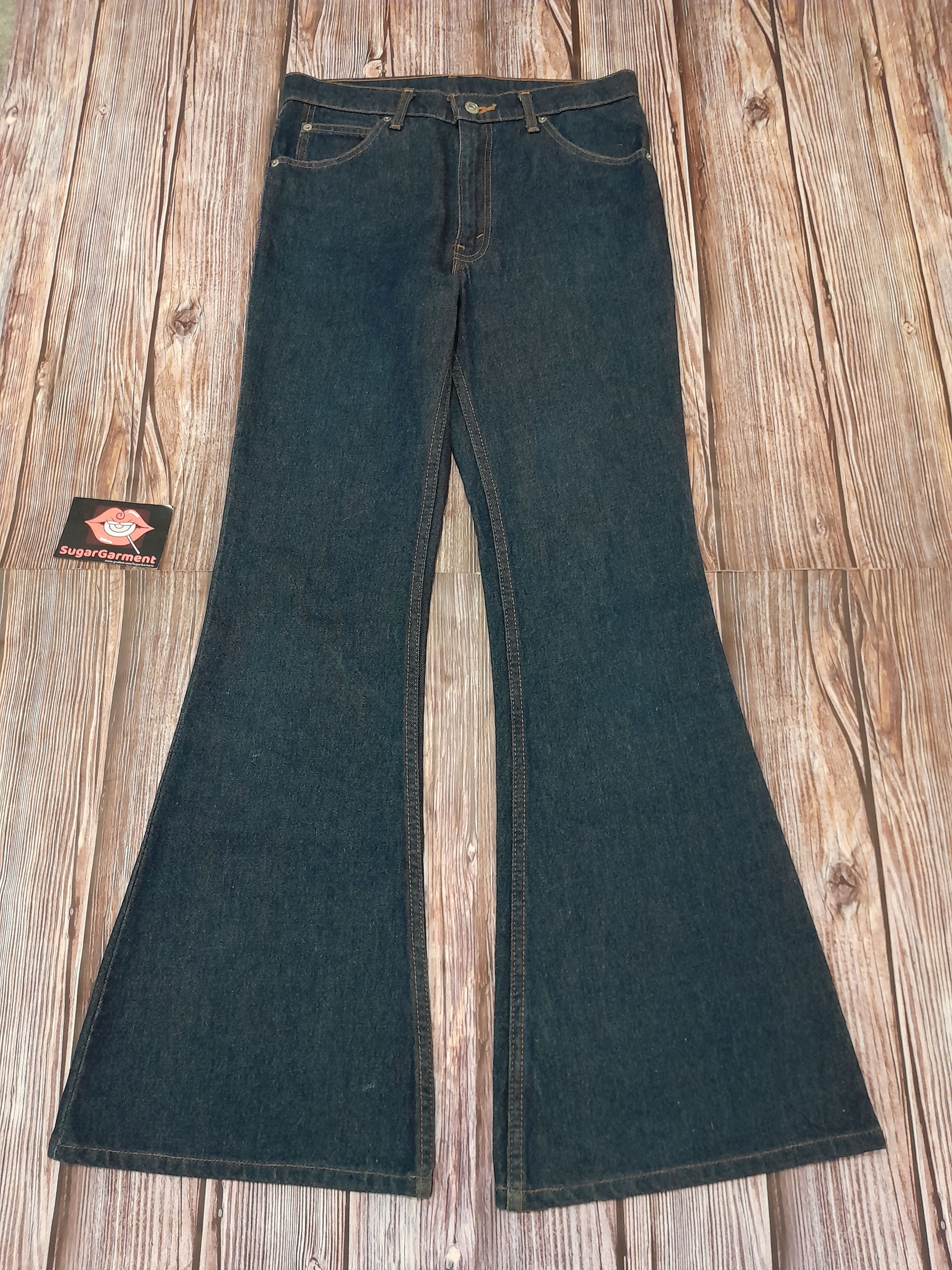 Levi's Levis Bell Bottom Bootcut Flare Black Tab Vintage Jeans Size US 31 - 1 Thumbnail