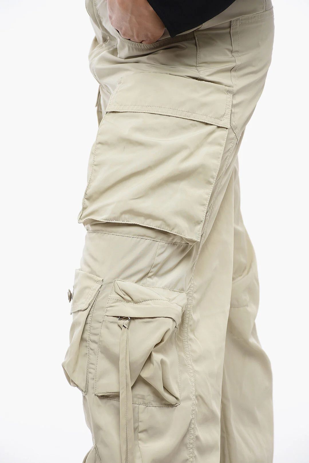 The Attico og1mm0426 Multipockets Parachute Pant in Beige Size 26" / US 2 / IT 38 - 3 Thumbnail