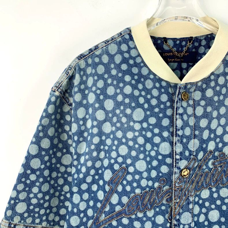 Louis Vuitton Louis Vuitton 23 blue logo monogrammed polka-dot cotton sh Size US M / EU 48-50 / 2 - 3 Thumbnail