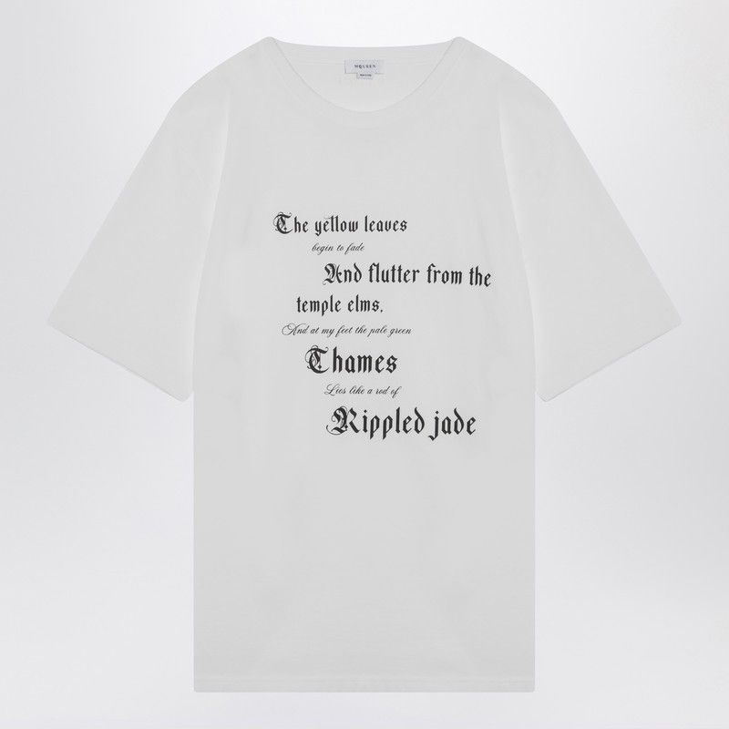 Alexander McQueen Alexander Mcqueen White Cotton T-Shirt Size US XL / EU 56 / 4 - 1 Thumbnail