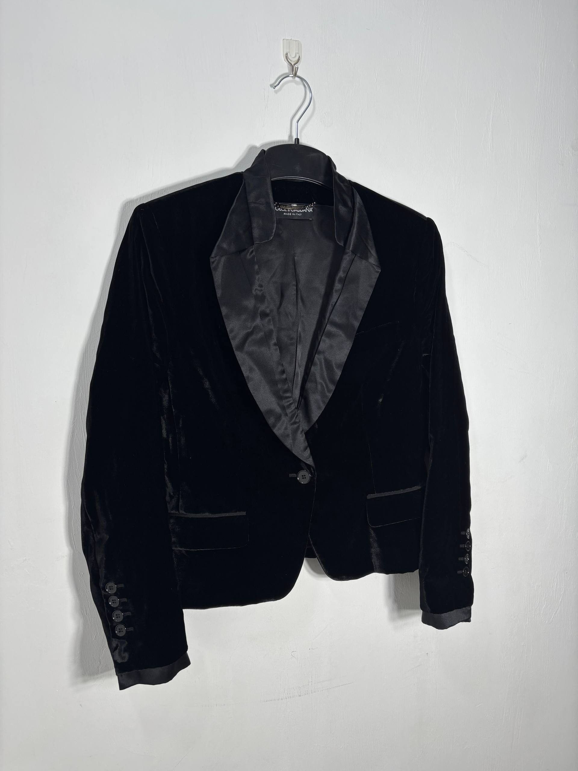 Dolce & Gabbana Dolce & Gabbana Velvet Silk Tuxedo Blazer Shawl Collar 44 IT Size M / US 6-8 / IT 42-44 - 1 Thumbnail