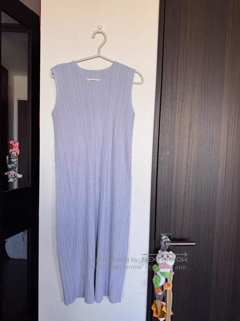 issey miyake blue dress Pleats Please Issey Miyake Monthly Colors July Dress in Blue main image 0