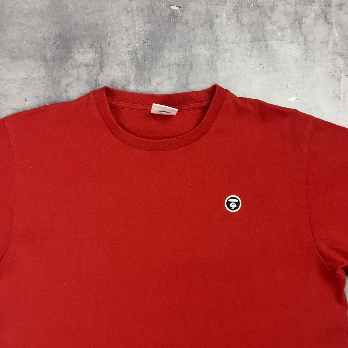 Aape Rare! Aape Bathing Ape Face Patch Logo Tee Y2K SK8 Size US L / EU 52-54 / 3 - 5 Thumbnail