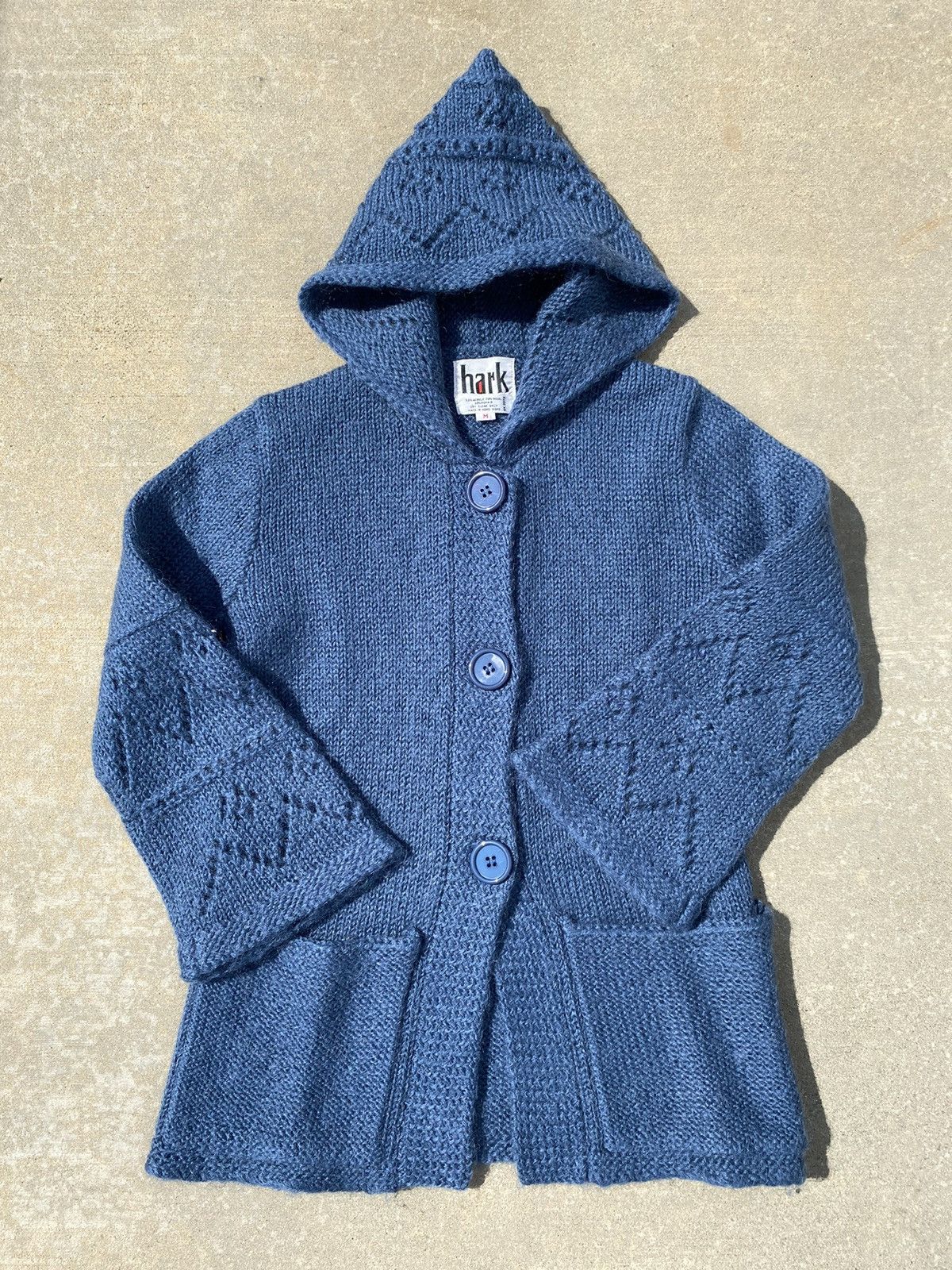 Vintage VINTAGE 1970’s Hark Woven Cardigan Hoodie Size US M / EU 48-50 / 2 - 1 Thumbnail