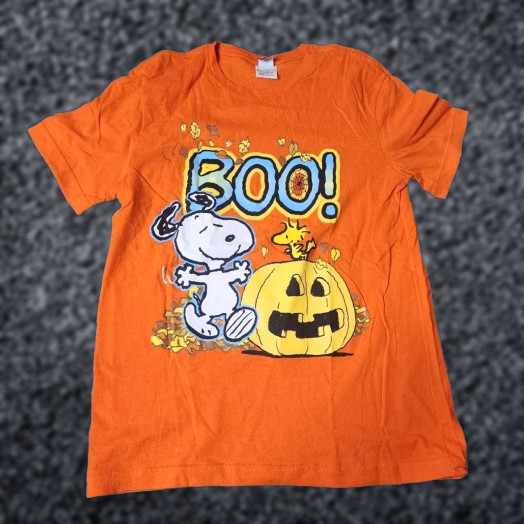 Peanuts VINTAGE Peanuts Snoopy T-Shirt Orange Cartoon Adult Mens Short Sleeve Size US S / EU 44-46 / 1 - 1 Thumbnail