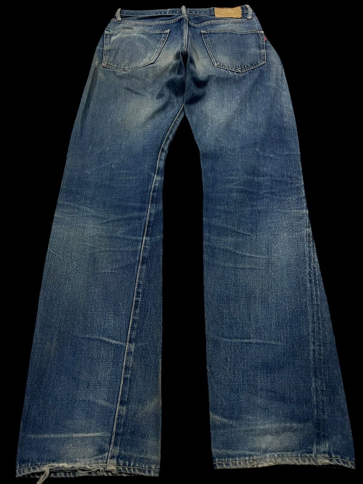 If Six Was Nine × Japanese Brand × Spellbound 💥90’s💥Vintage Spellbound Distress Selvedge Mud Wash Jeans Size US 31 - 2 Thumbnail