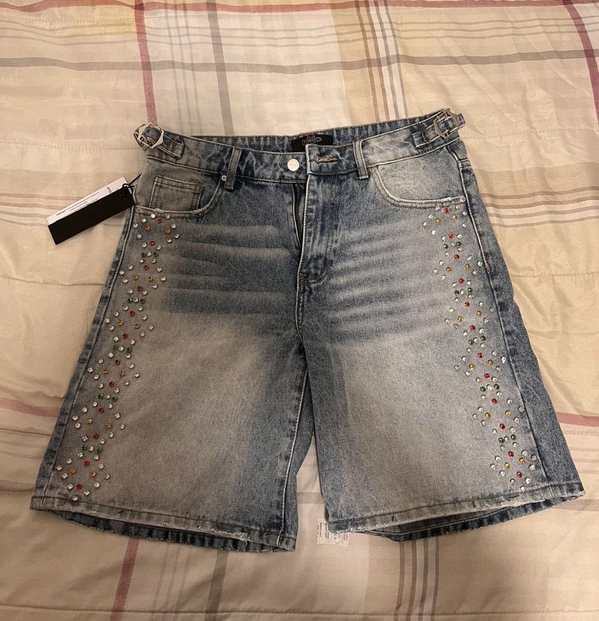 HMDD HMDD H-STAR CRYSTAL JORTS Size Large Size US 36 / EU 52 - 1 Thumbnail