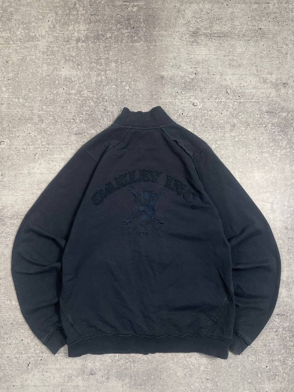 Oakley Vintage Oakley Inc Big Logo Zip Sweatshirt Y2K Size US M / EU 48-50 / 2 - 1 Thumbnail