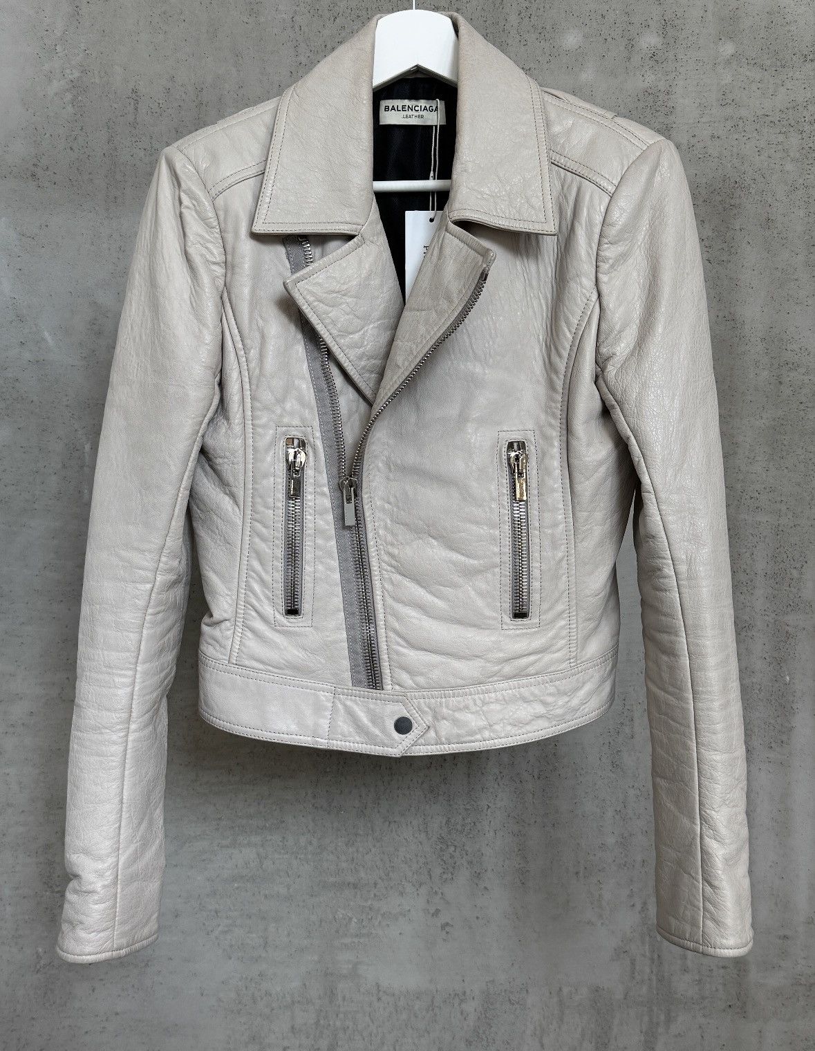 Balenciaga Balenciaga Classic Leather Biker Jacket AW13 Size S / US 4 / IT 40 - 1 Thumbnail