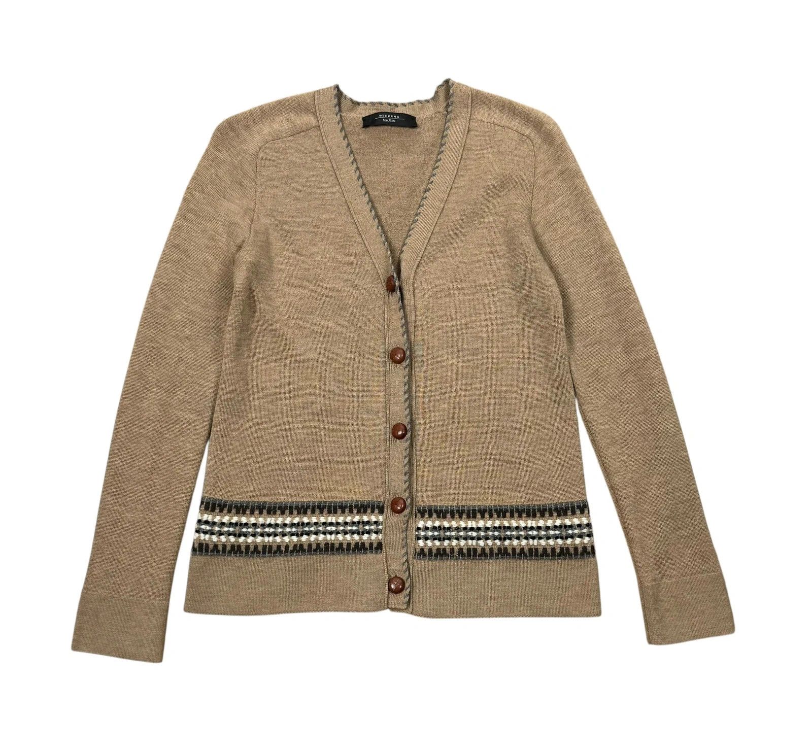 Weekend Max Mara Weekend Max Mara Wool Cardigan Emroidered size XS Size XS / US 0-2 / IT 36-38 - 9 Thumbnail