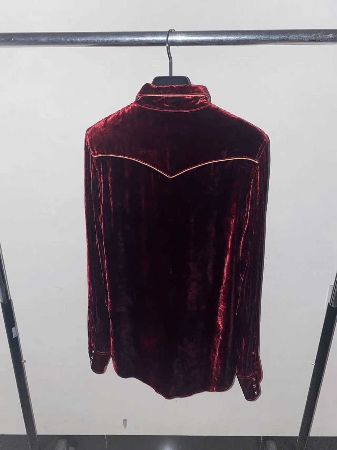 Saint Laurent Paris Saint Laurent Paris 16AW Velvet Western Shirt Size US XS / EU 42 / 0 - 2 Thumbnail