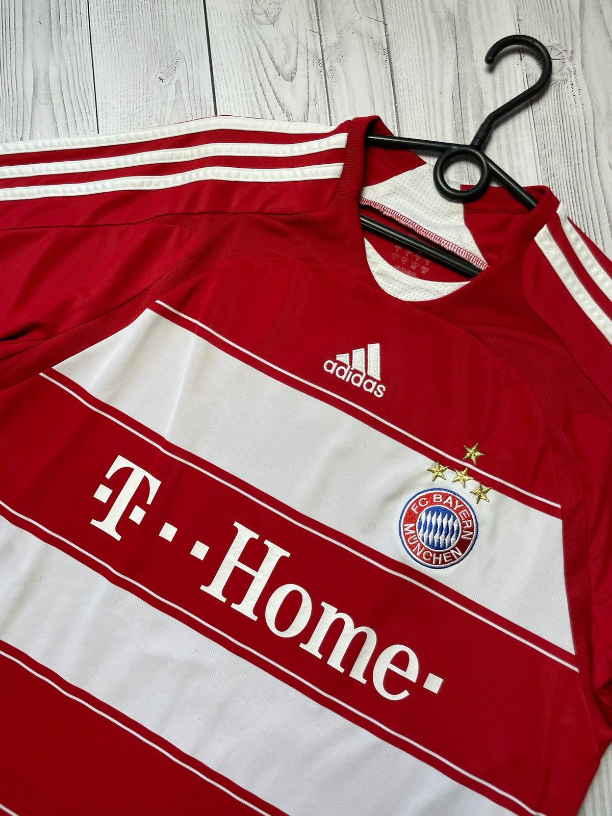 Adidas × Vintage Adidas Bayern Munich soccer jersey 9 Toni rare jersey size L Size US L / EU 52-54 / 3 - 3 Thumbnail