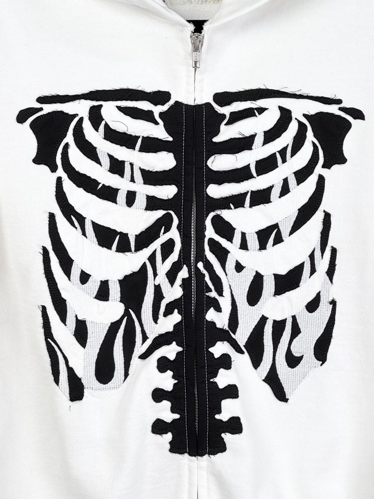 Japanese Brand UNWORN* BEAMS FUTURE ARCHIVE / Skeleton Sweat Zip Hoodie Size US S / EU 44-46 / 1 - 2 Thumbnail