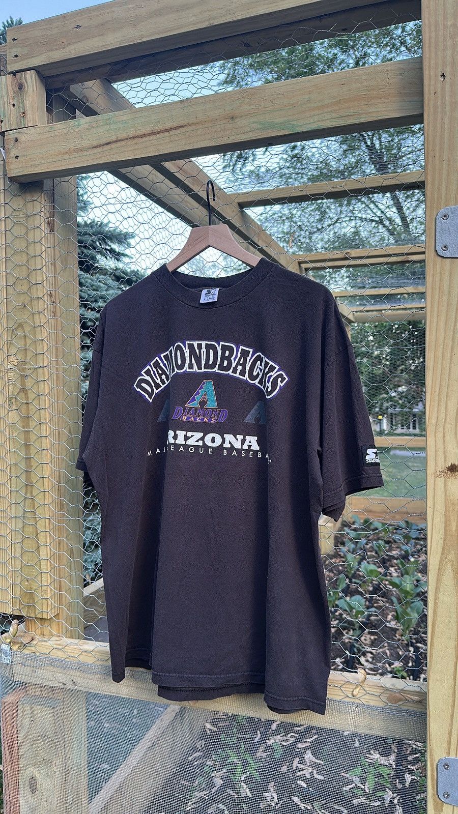 Starter × Vintage 90's Starter Diamondbacks Shirt Size US XL / EU 56 / 4 - 1 Thumbnail
