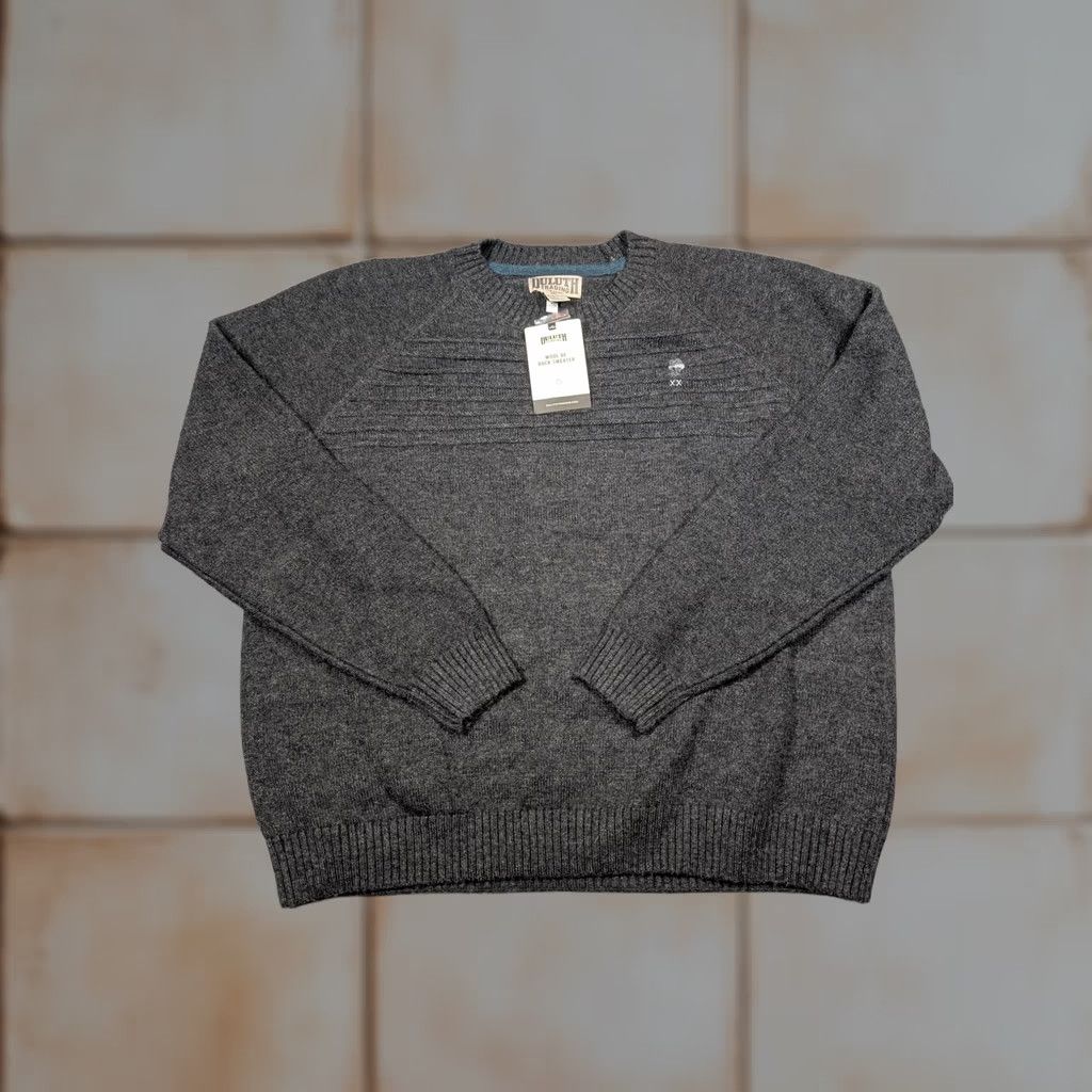 Duluth Trading Company Duluth Trading Co Wool Be Back Sweater Mens 2XL Gray Crewneck Knit Pullover Size US XXL / EU 58 / 5 - 1 Thumbnail