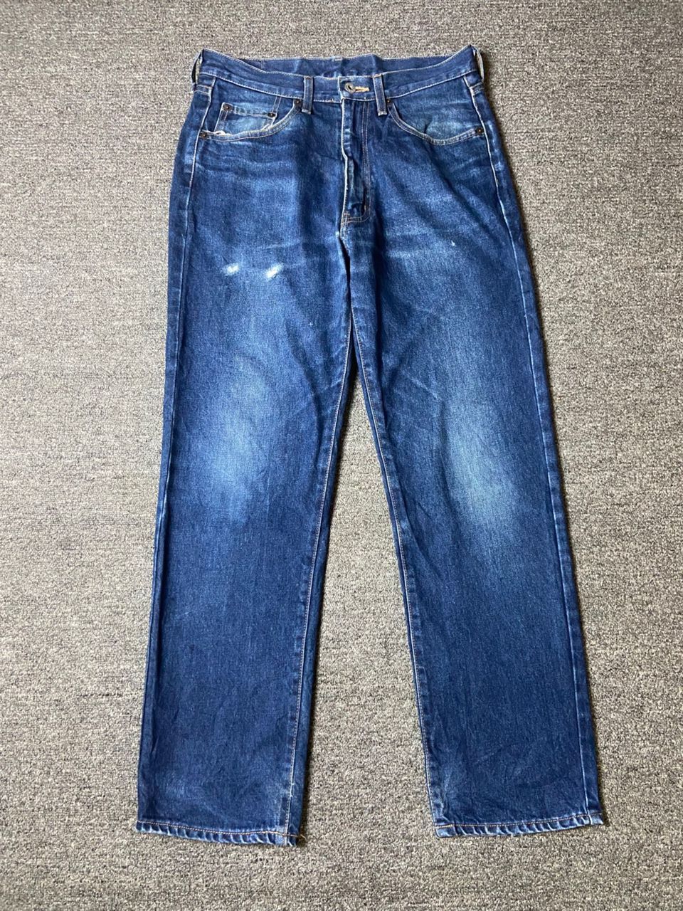 Unique Clothing Warehouse Straight Cut Denim Jeans (128)