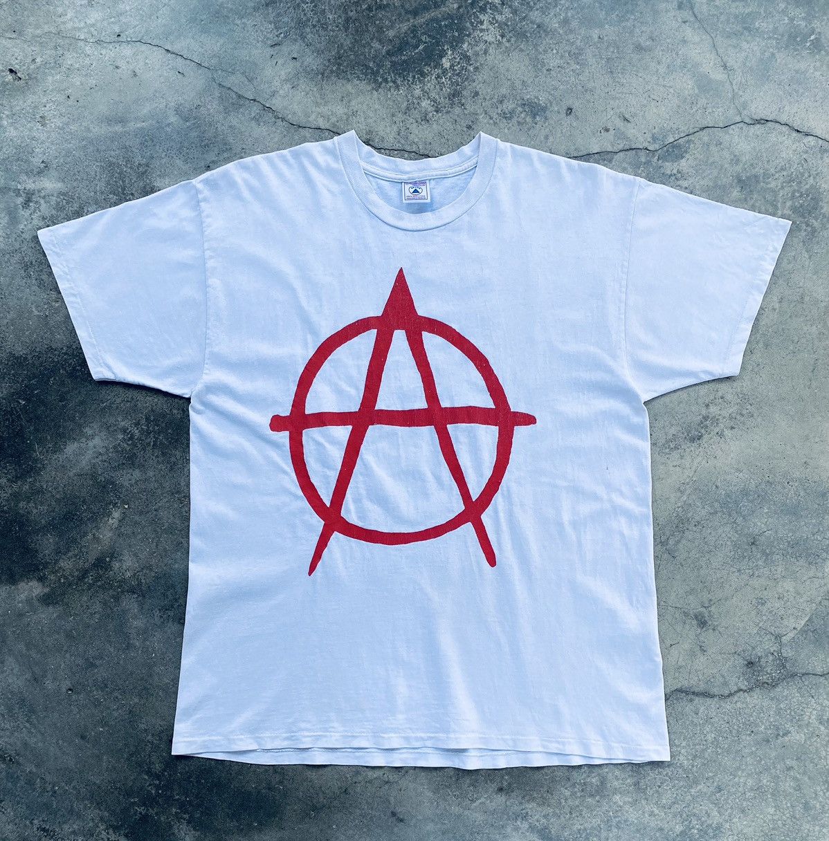 Vintage Vintage 90s Anarchy Punks Not Dead Thrashed Band Tees Size US XL / EU 56 / 4 - 1 Thumbnail