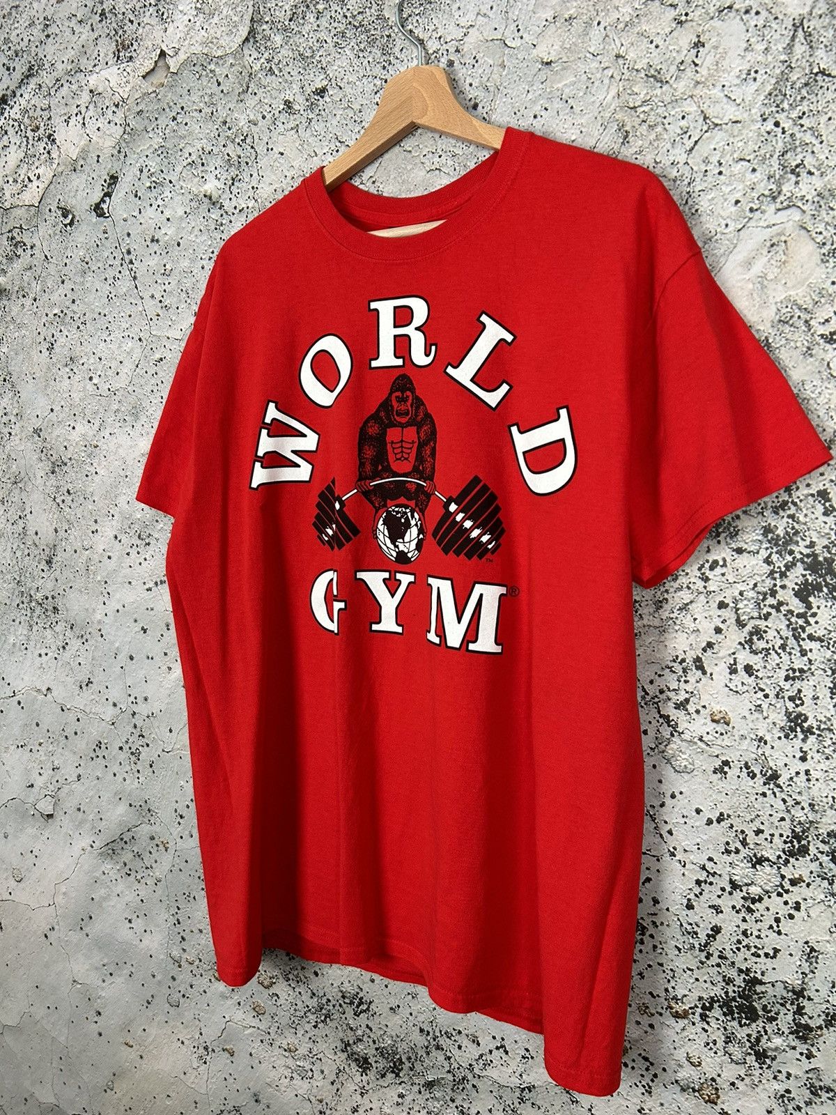 Vintage Vintage World Gym Graphic Tee Made in USA 90s Rare Hype Size US M / EU 48-50 / 2 - 2 Thumbnail