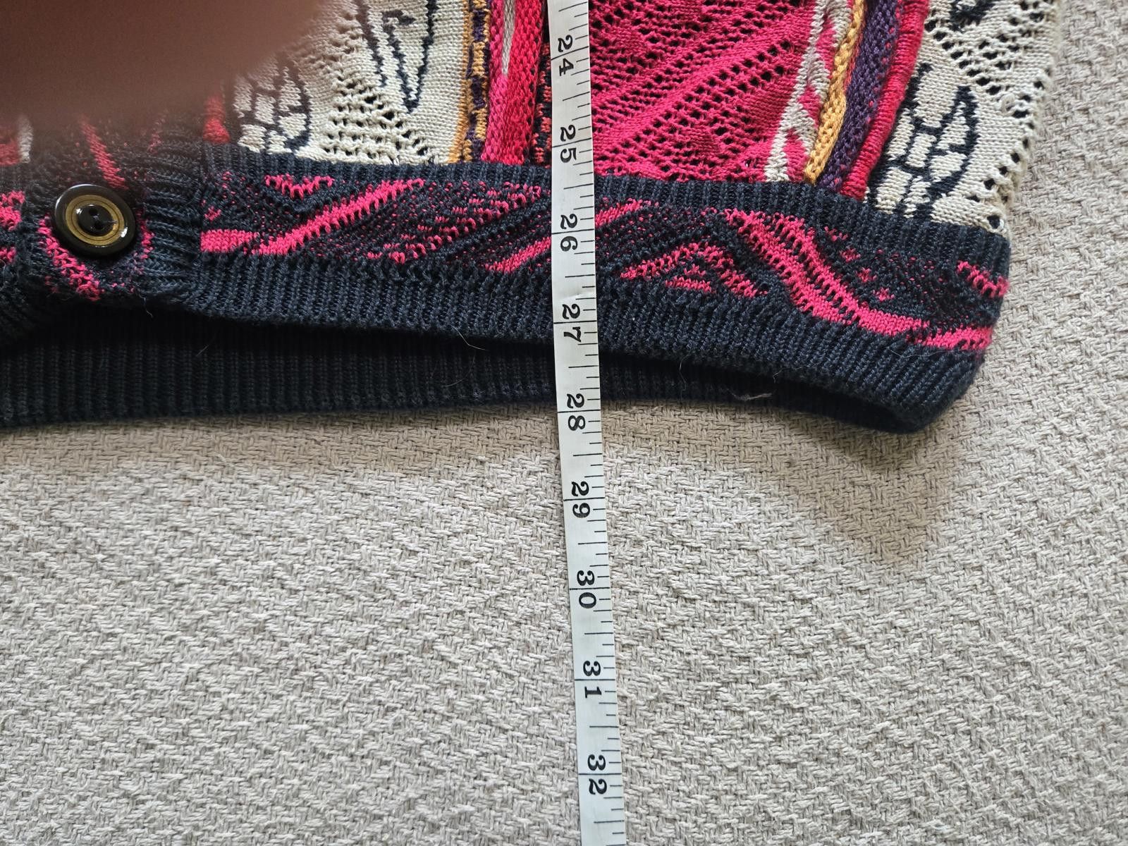 Other Carlo Alberto Cardigan M | 90s 3D Knit Statement Size US M / EU 48-50 / 2 - 6 Thumbnail