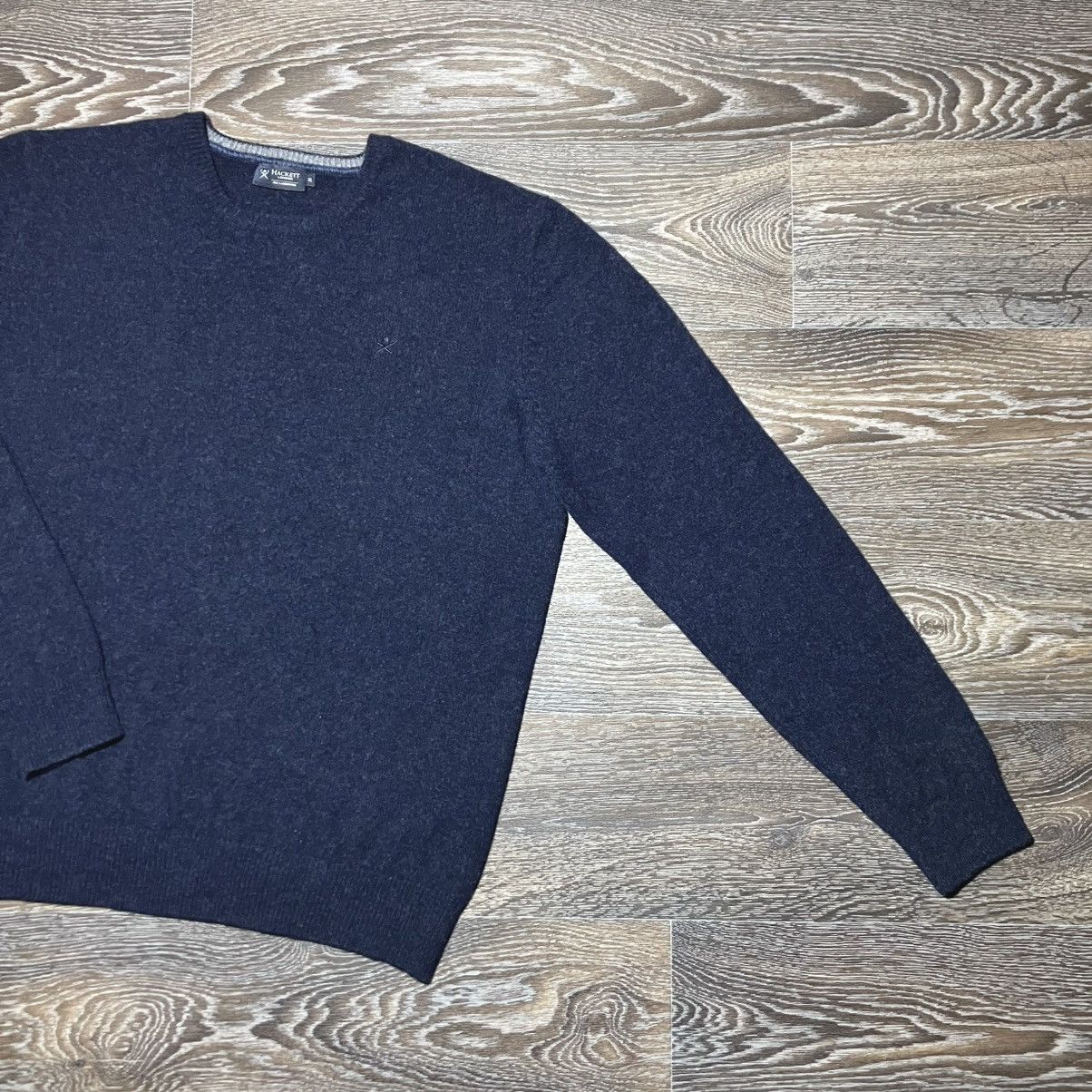 Hackett HACKETT London Embroidered Logo Lambswool Crewneck Sweater Size US XL / EU 56 / 4 - 2 Thumbnail