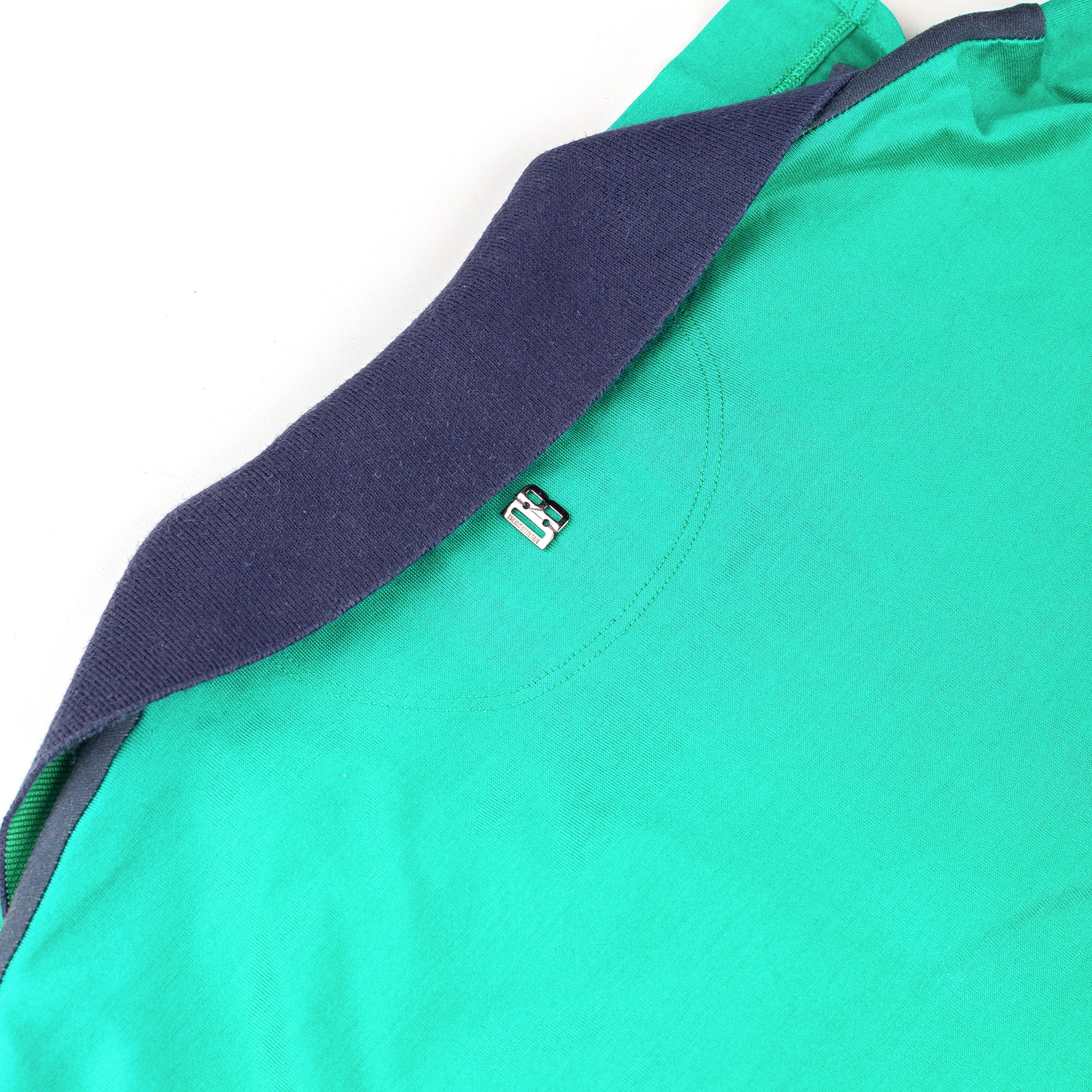 Dirk Bikkembergs Dirk Bikkembergs Vintage Green Flower Polo Shirt Top Size US S / EU 44-46 / 1 - 6 Thumbnail