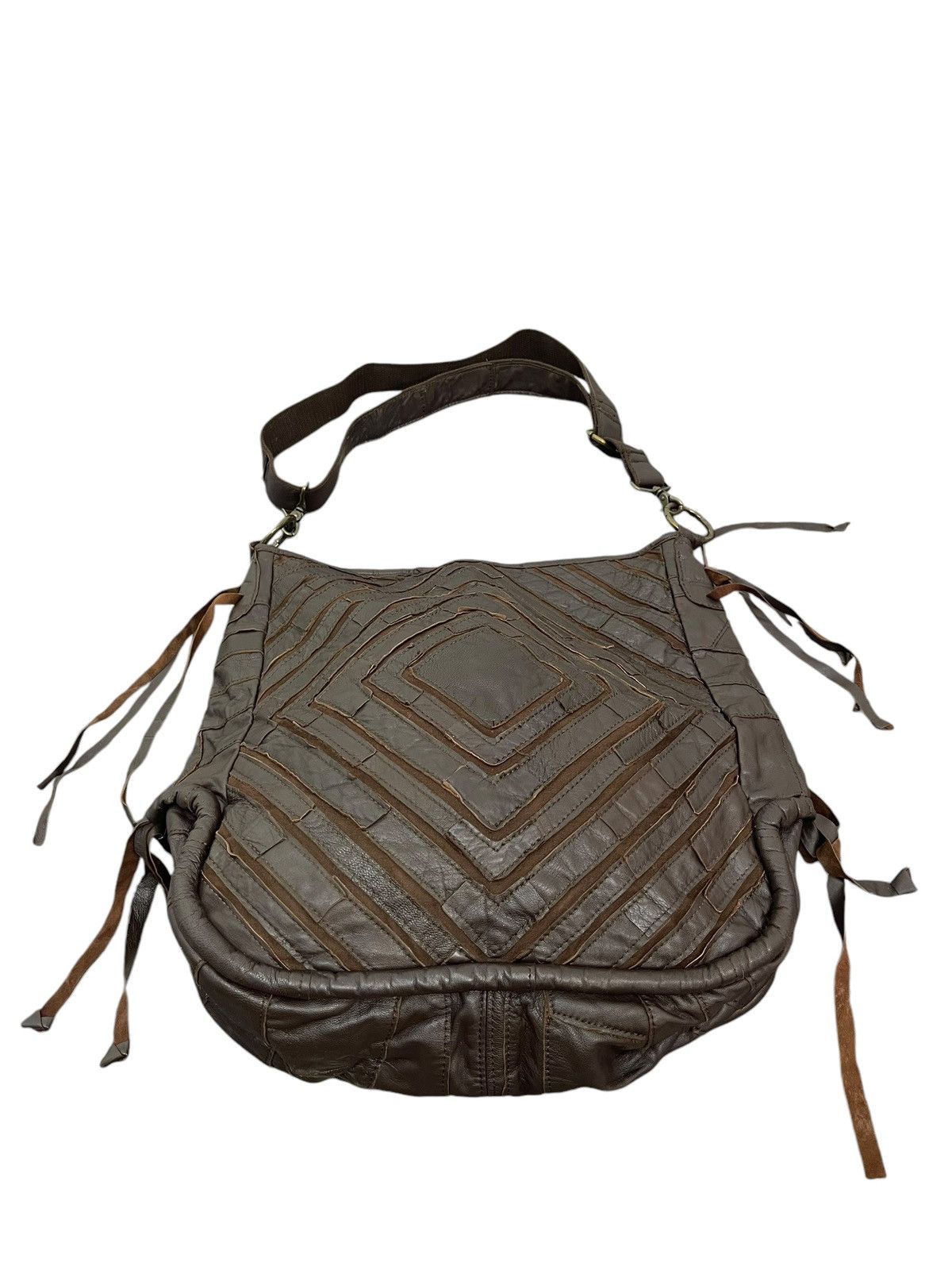 Genuine Leather Leather Cotton Jesslyn Blake Shoulder Messenger Bag 1🟩1 Size ONE SIZE - 12 Thumbnail