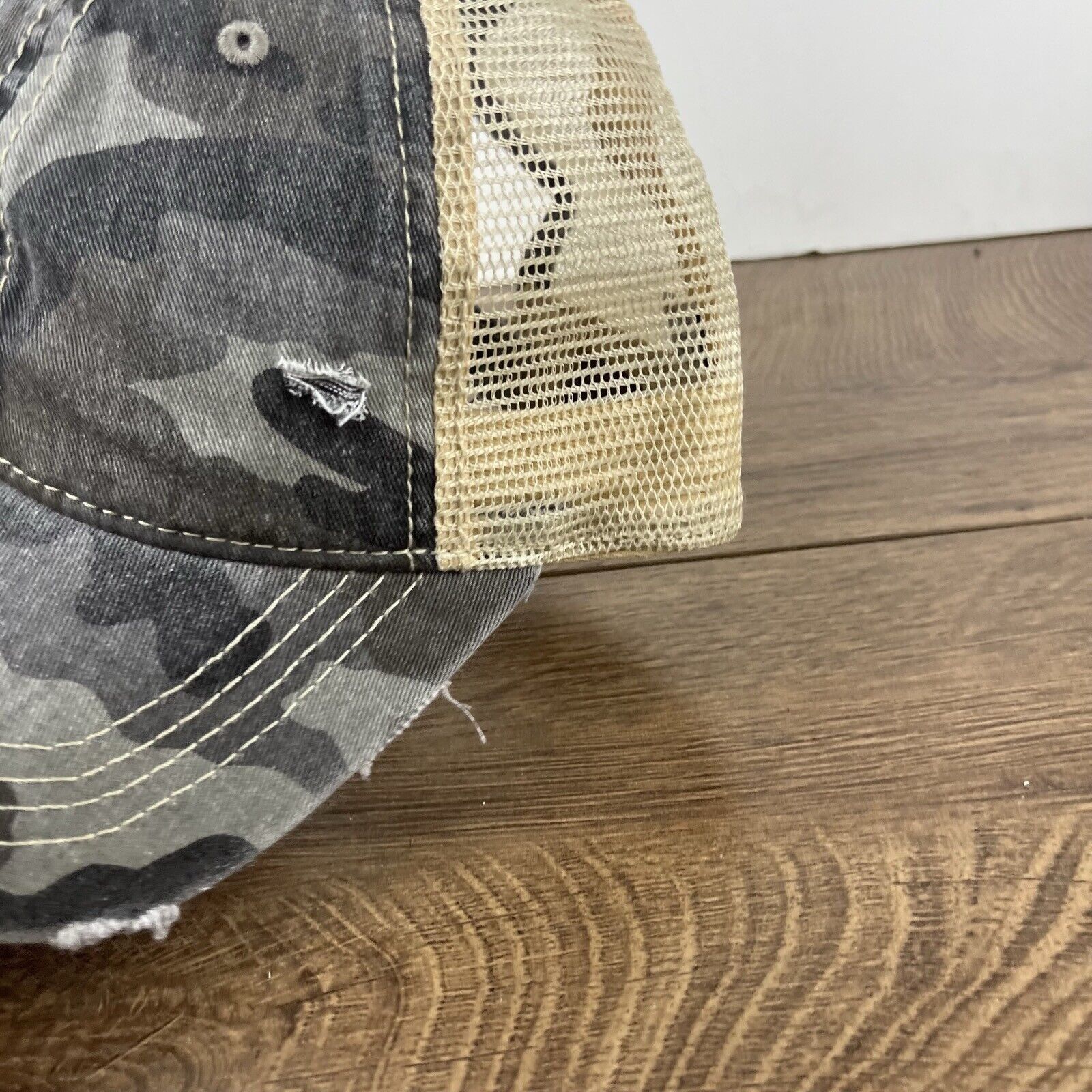 Other CAMO Hunting Hat Gray Green Adjustable Hat Camo Adjustable H Size ONE SIZE - 7 Thumbnail