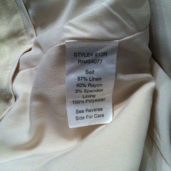 Other CABI WOMEN'S 57%LINEN 40%RAYON DRESS PANTS SIZE: 10/32 Size 32" / US 10 / IT 46 - 7 Thumbnail
