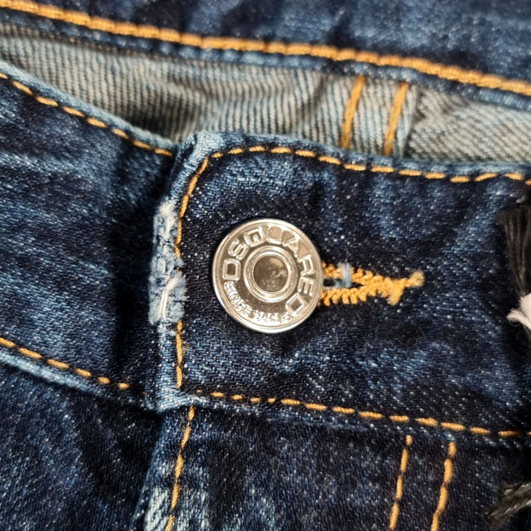 Dsquared2 Dsquared2 Jeans Blue W30 L31 44 Regular Fit Denim 5-Pocket Button Fly Made In Italy Mens Straight Leg Vintage No Size US 44 / EU 60 - 3 Thumbnail