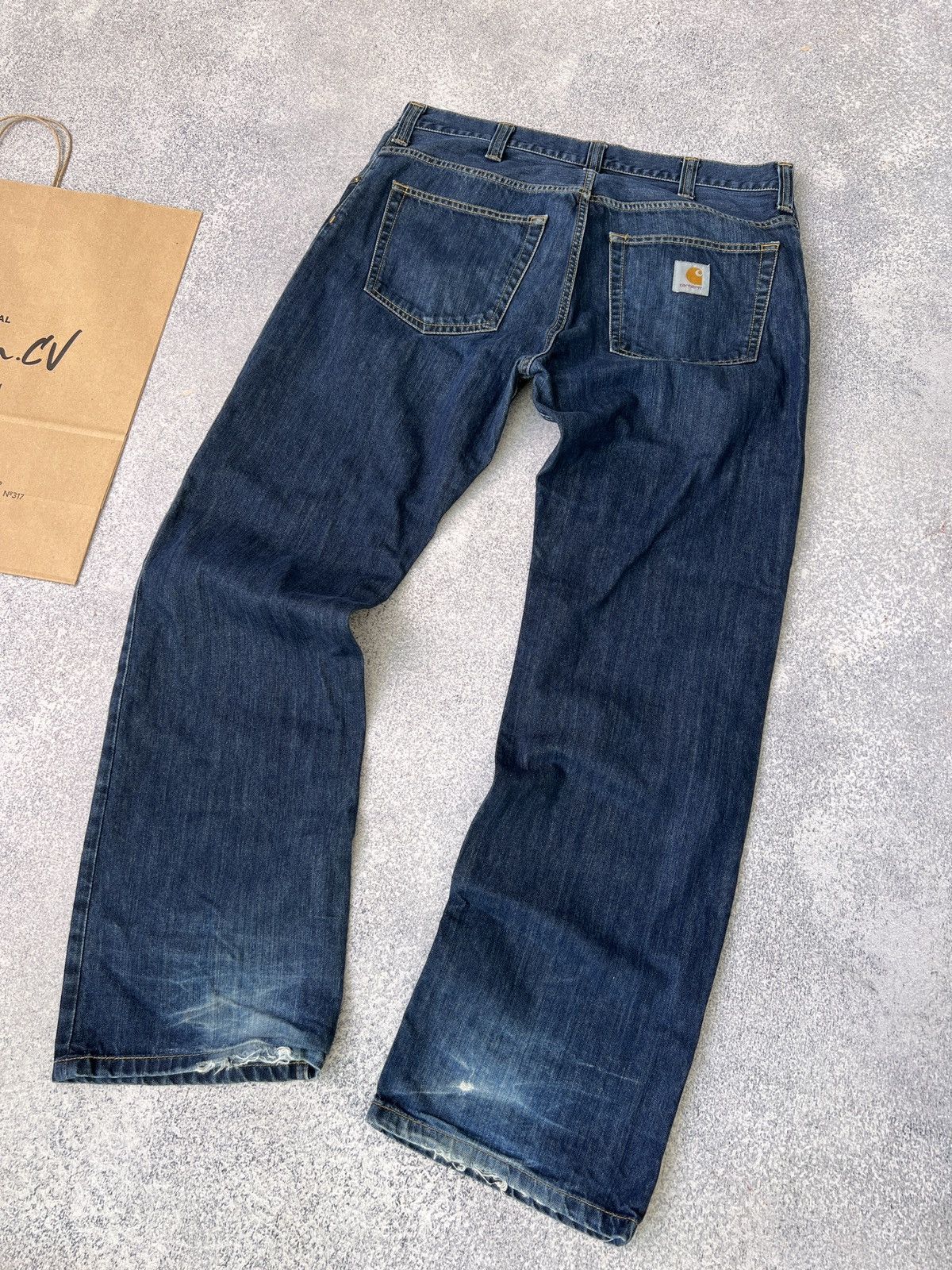 Carhartt × Vintage Vintage Carhartt work jeans Size US 36 / EU 52 - 7 Thumbnail