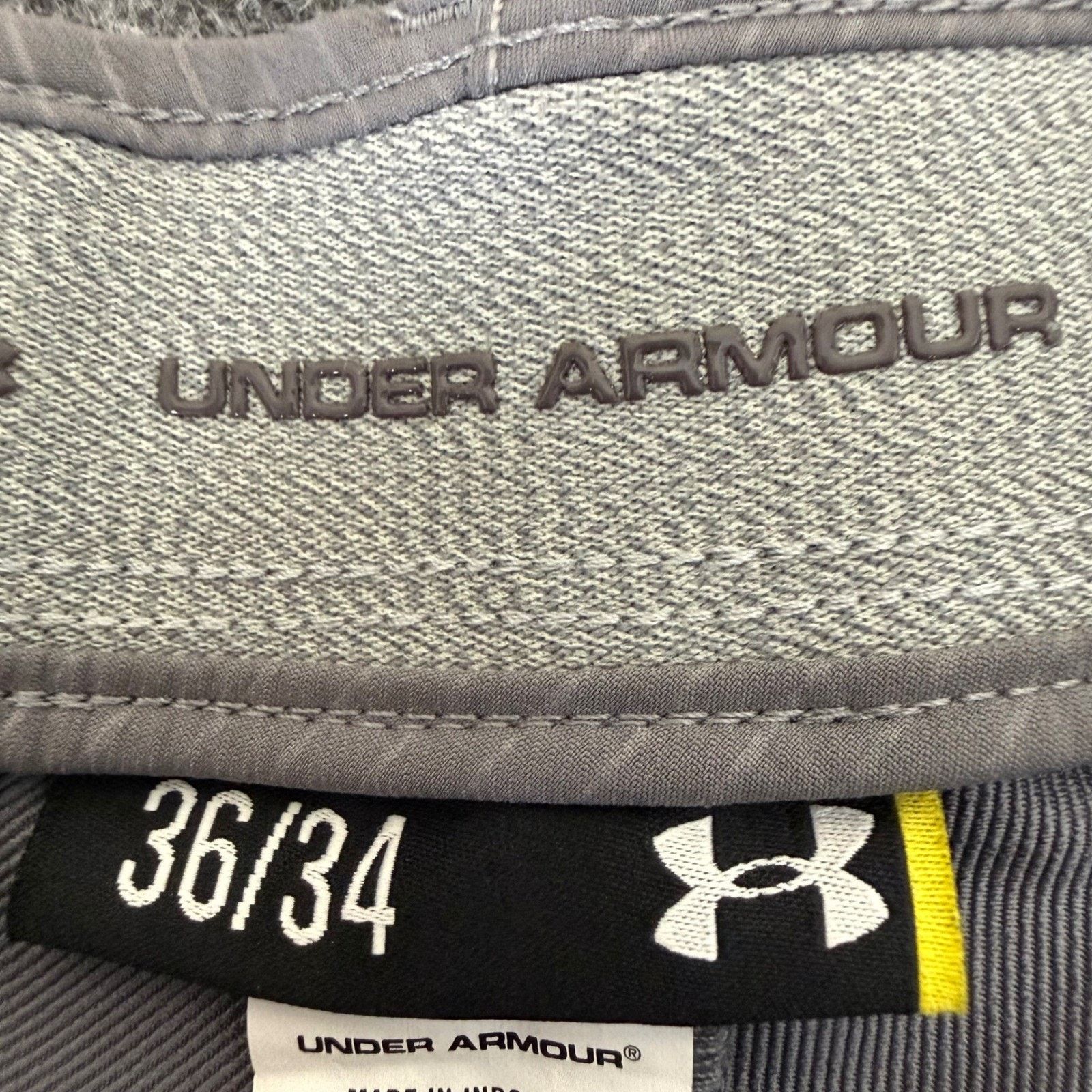 Under Armour Under Armour Mens Golf Pants Gray Pinstripe Match Play 36x34 Size US 36 / EU 52 - 2 Thumbnail