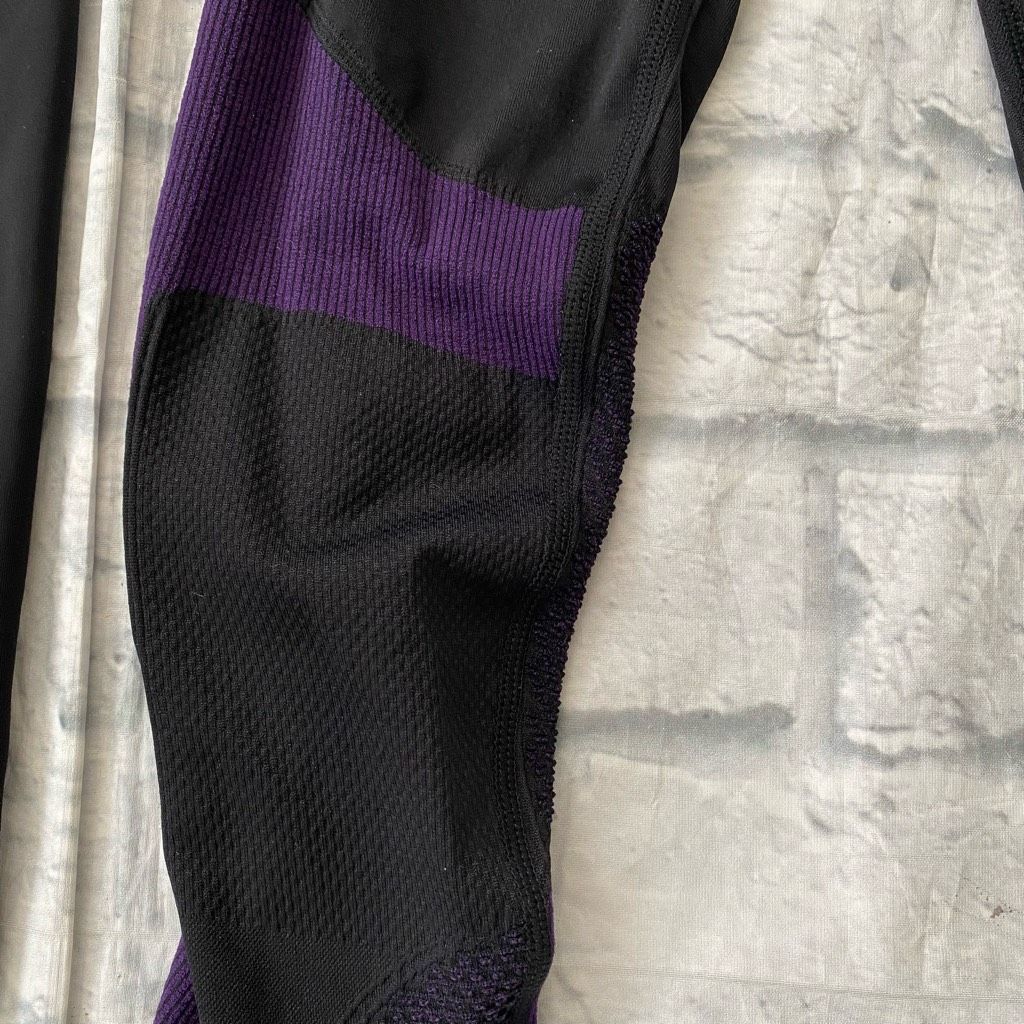 Other Fabletics Demi Lovato & 90 degrees women XS pull on fitted leggings black purple Size 26" / US 2 / IT 38 - 9 Thumbnail