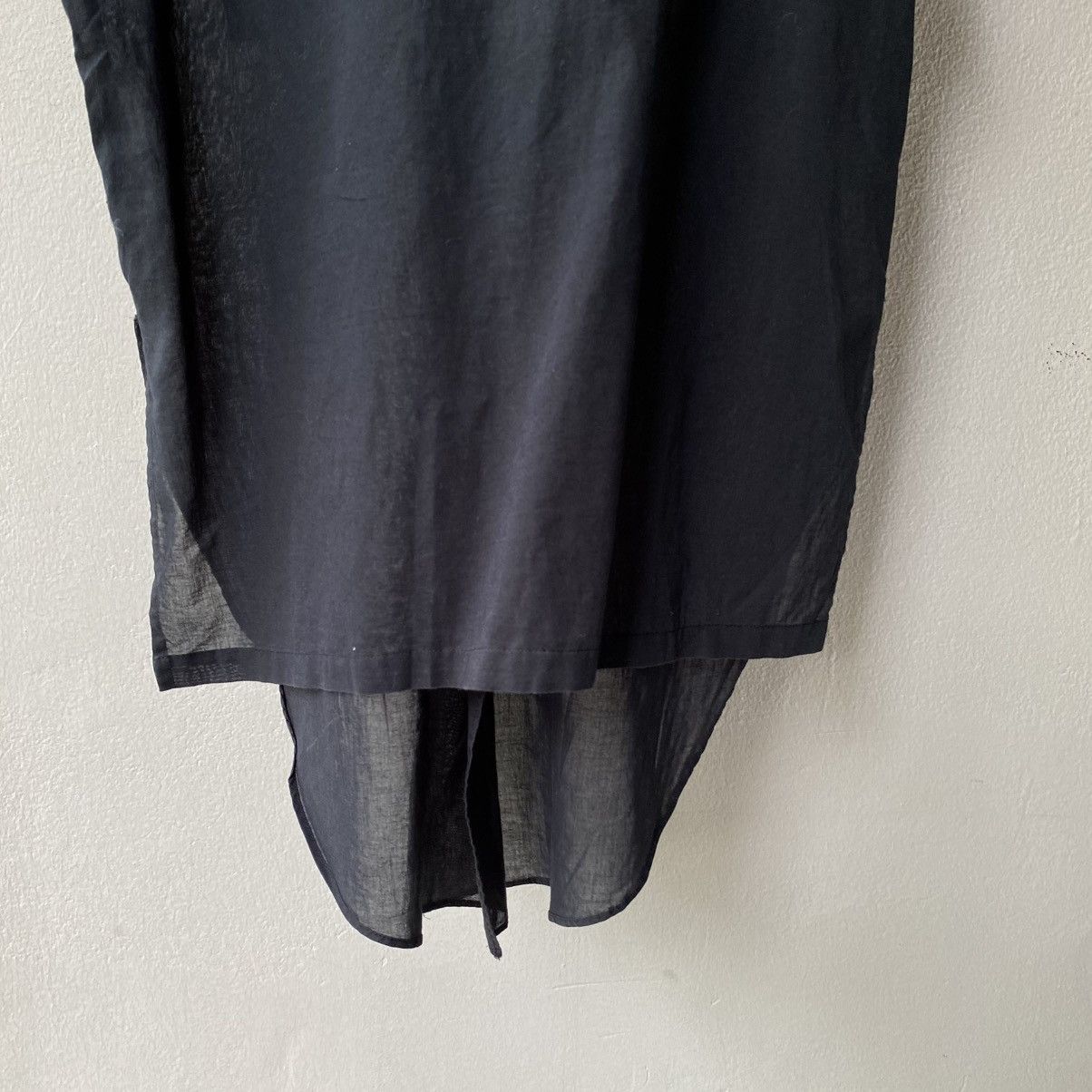Yohji Yamamoto WORKSHOP Yohji Yamamoto Black Sleeveless Pocket Shirt Size M / US 6-8 / IT 42-44 - 4 Thumbnail