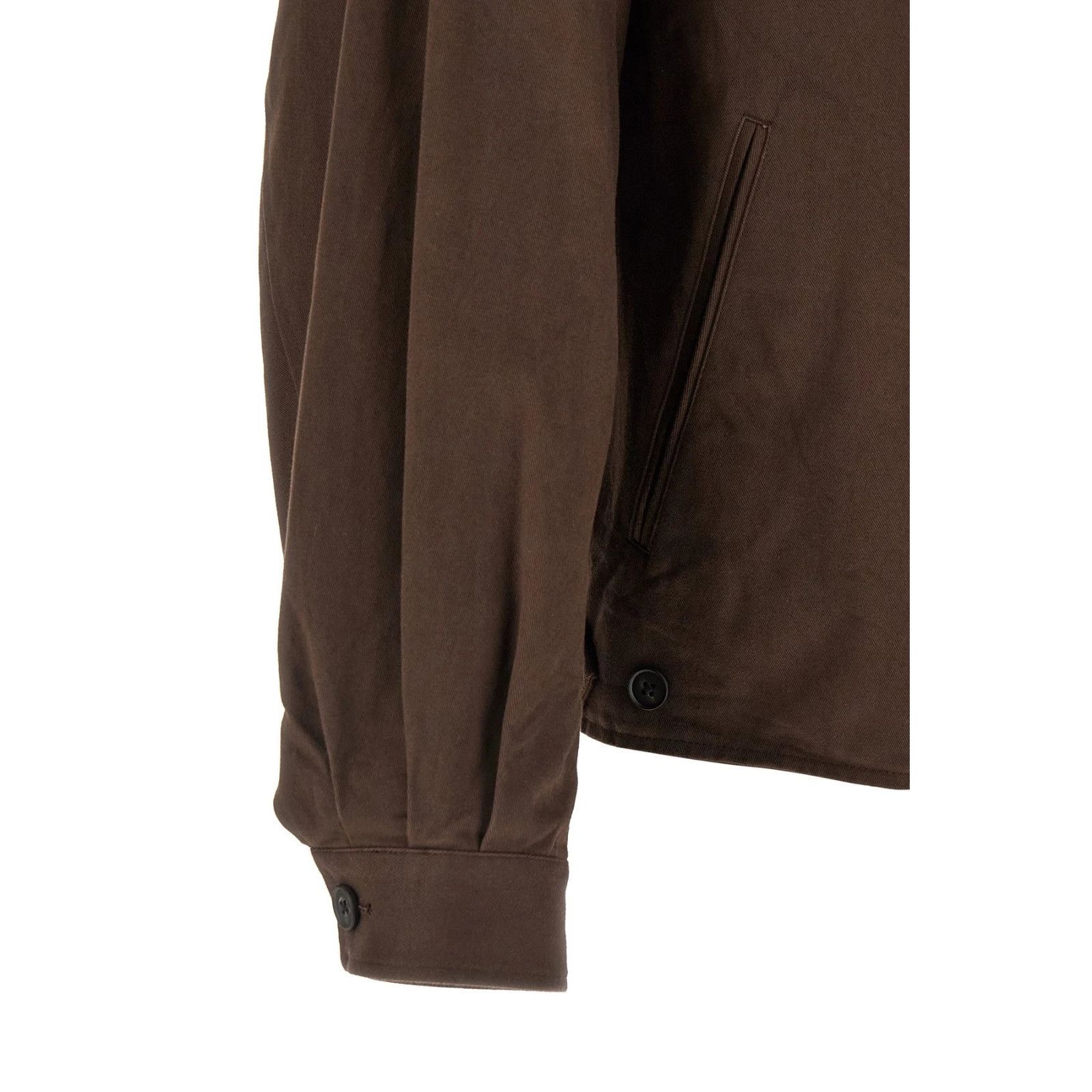 Other SSSTEIN Leather Collar Brown Cotton Oversized Jacket New & A Size US S / EU 44-46 / 1 - 5 Thumbnail