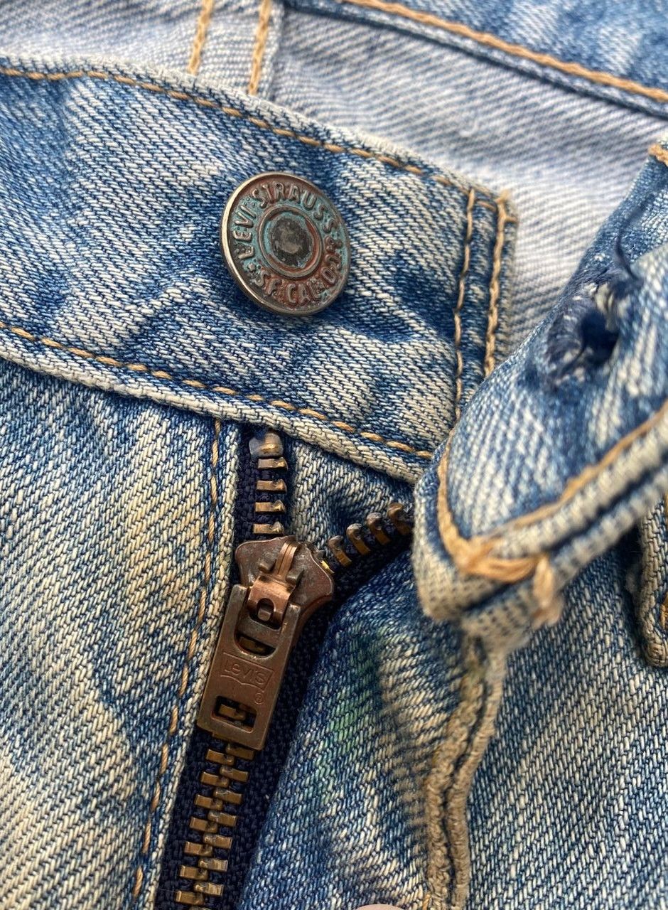 Levi's Vintage 90s Levis 505 Patchwork Distressed Denim Size US 30 / EU 46 - 14 Thumbnail