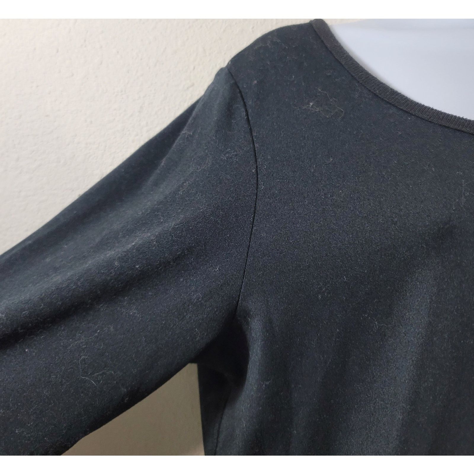 Other FullBeauty Black Round Neck Long Sleeves Top 14 16 Size XL / US 12-14 / IT 48-50 - 7 Thumbnail
