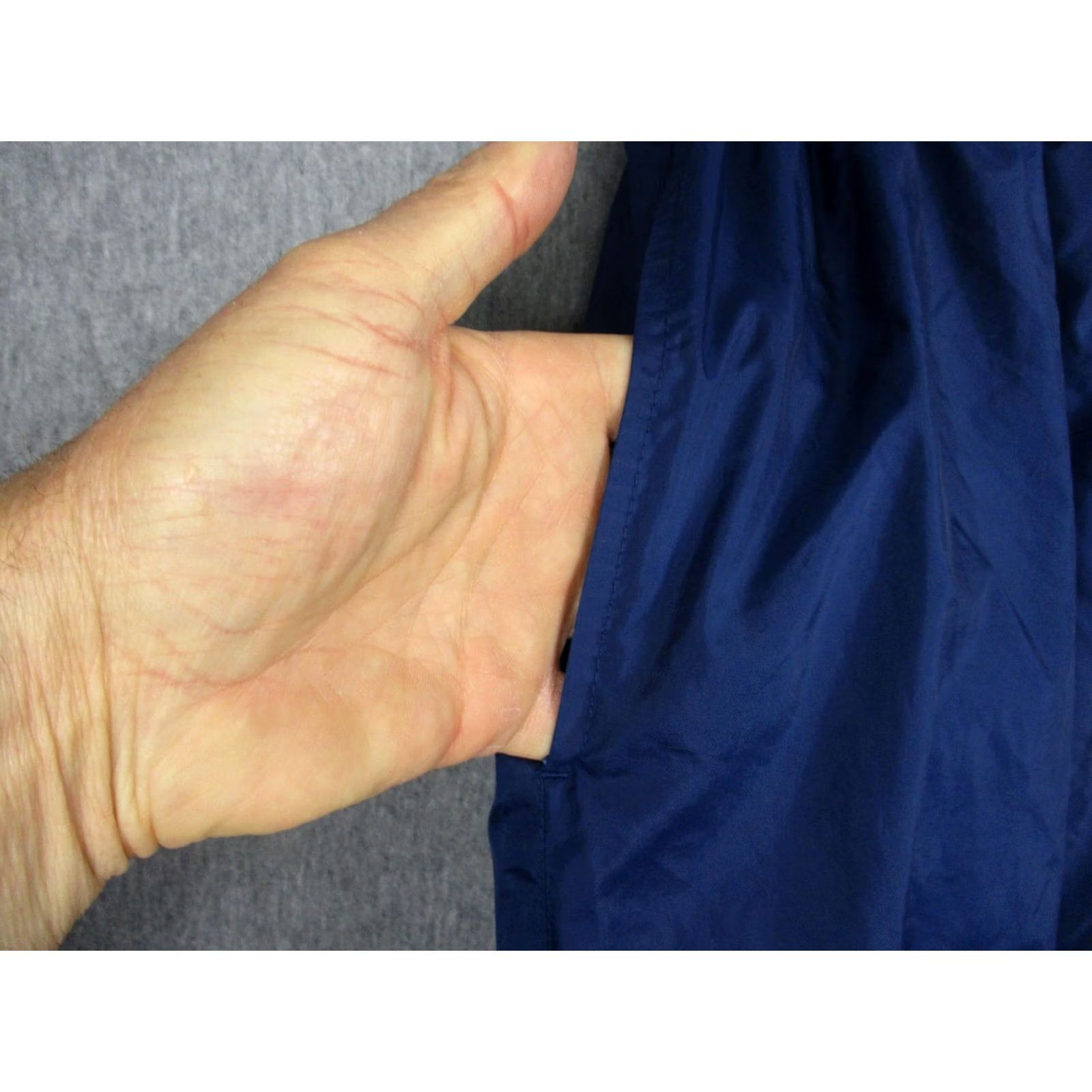 Nike Vtg Nike Track Pants Men XL Blue Nylon Lined Warm Up Swoosh Zip Hem Elastic 90s Size US 36 / EU 52 - 4 Thumbnail