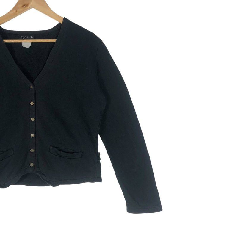 agnes b. Vintage Agnes B. Button Sweatshirt Jacket Size M / US 6-8 / IT 42-44 - 4 Thumbnail