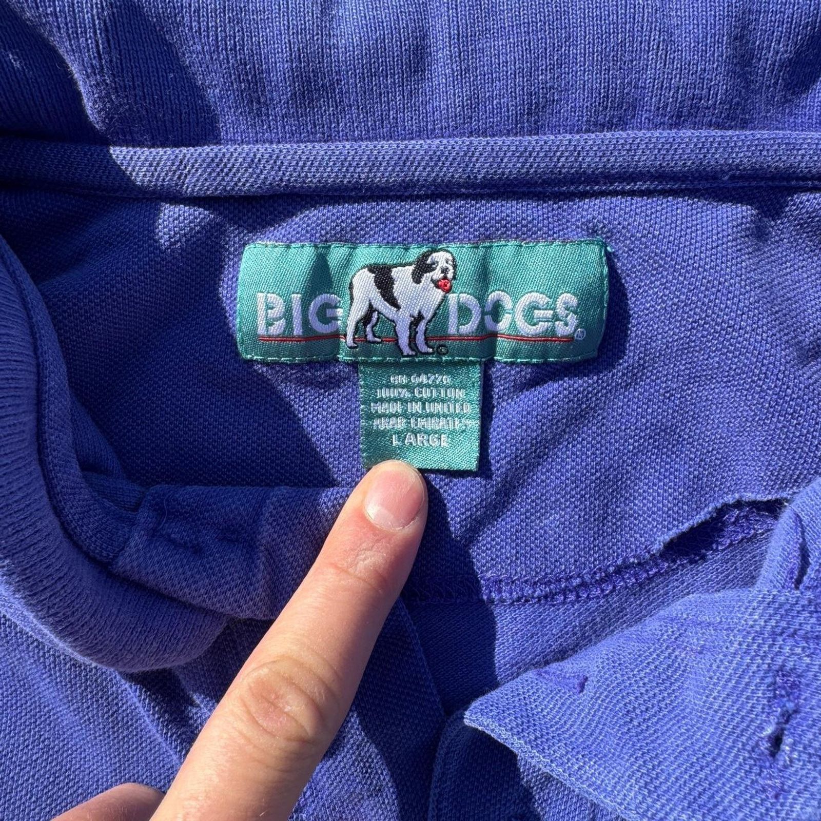 Big Dogs Vintage purple big dogs polo Size US L / EU 52-54 / 3 - 4 Thumbnail