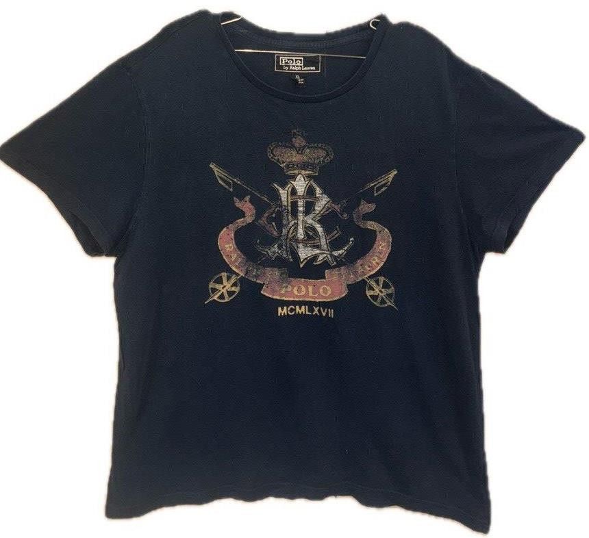 Polo Ralph Lauren Vintage Polo Ralph Lauren polo shirt black size XL Vintage Size US XL / EU 56 / 4 - 1 Thumbnail