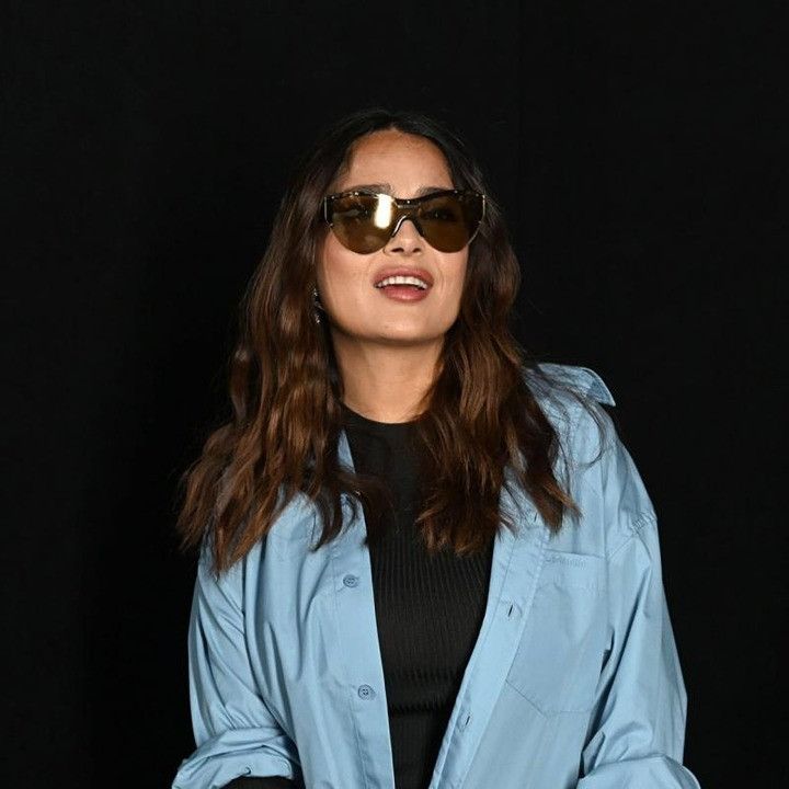 Balenciaga Balenciaga BB0004S 012 Semi Rim Sunglasses Grey Shield Frame Size ONE SIZE - 8 Thumbnail