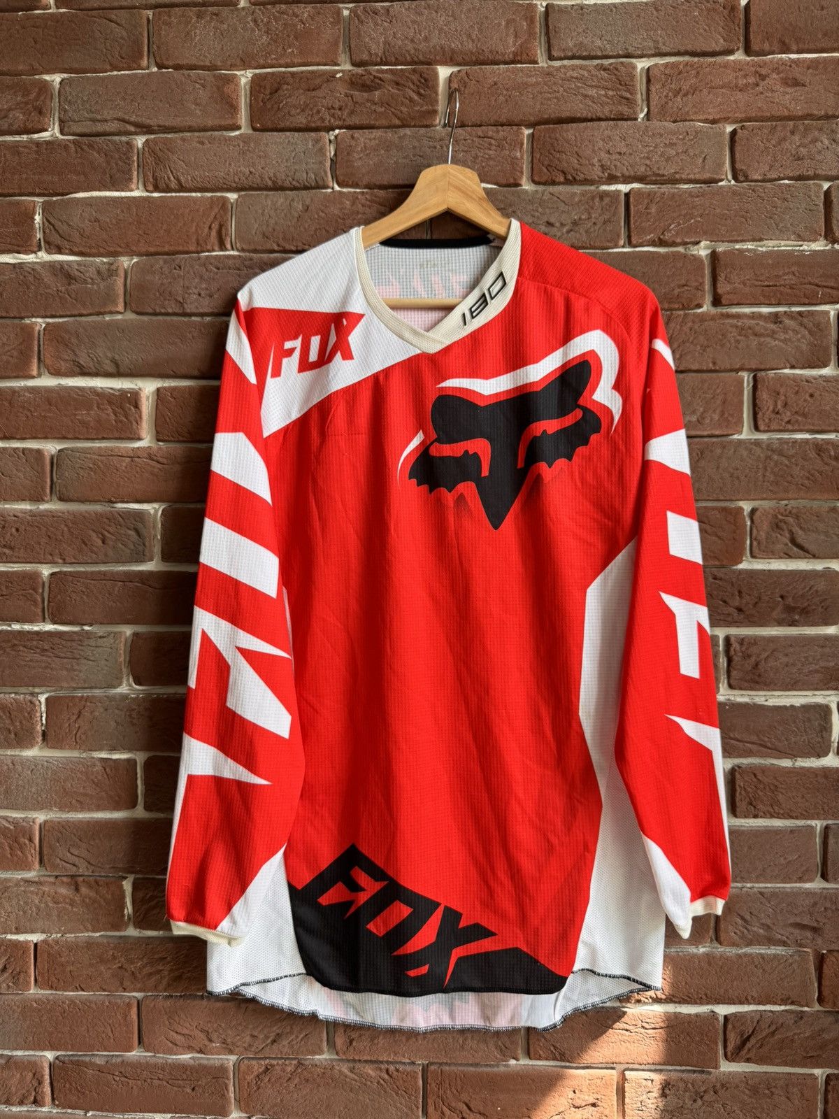 Fox Racing Vintage Fox racing jersey size M big logo Moto racing Size US M / EU 48-50 / 2 - 1 Thumbnail