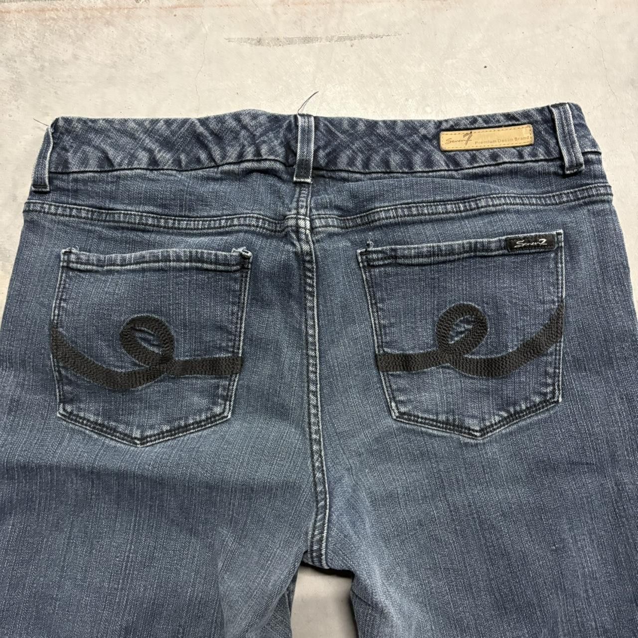 Vintage Crazy Vintage Y2K/2000s Bootcut Seven 7 Dark Wash Denim Jeans! Size US 36 / EU 52 - 7 Thumbnail