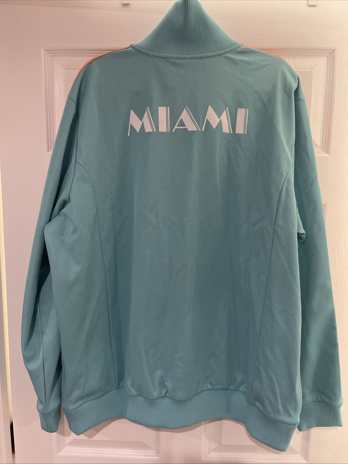 Adidas Adidas Inter Miami CF Soccer Track Jacket Aqua Orange XXL Size US XXL / EU 58 / 5 - 4 Thumbnail