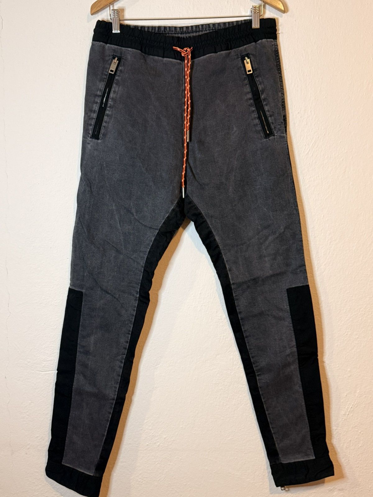 Diesel Vintage Rare Archive Diesel Denim + Sweatpants Hybrid Size US 30 / EU 46 - 1 Thumbnail