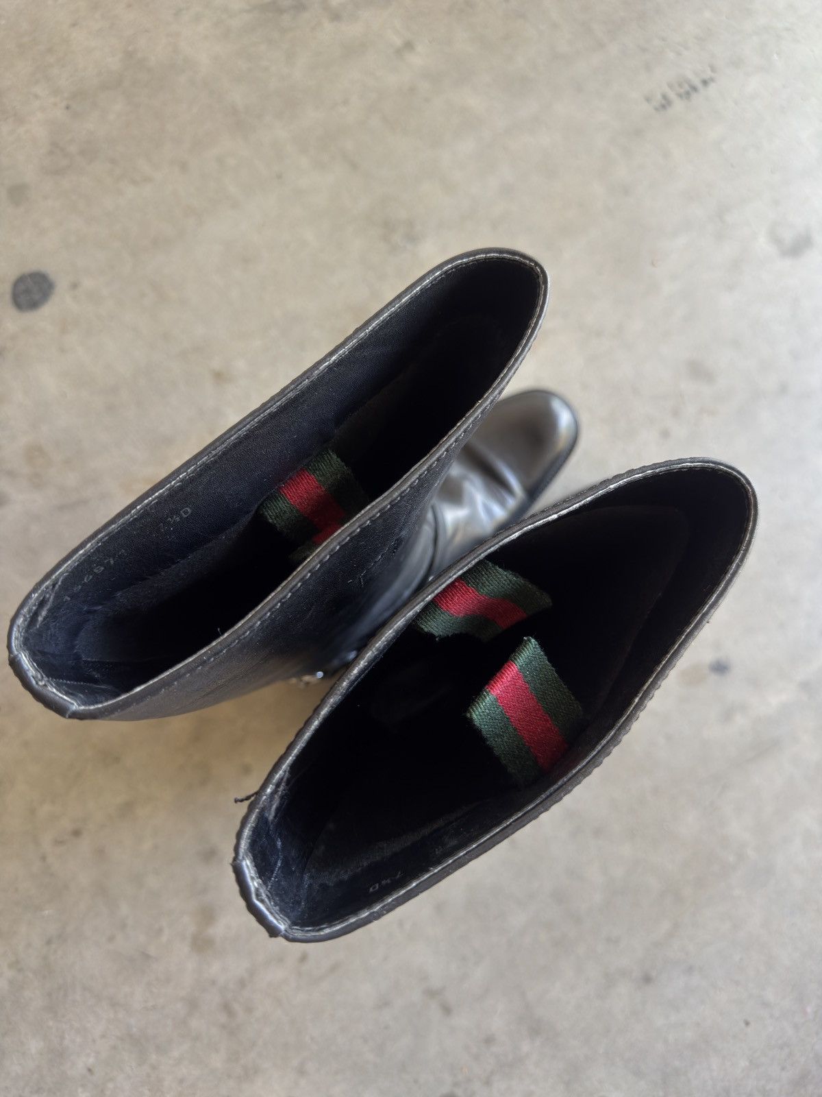 Gucci F/W 2006 Gucci Cow Leather Black Boots With Horsebit Harness Size US 7.5 / EU 40-41 - 6 Thumbnail