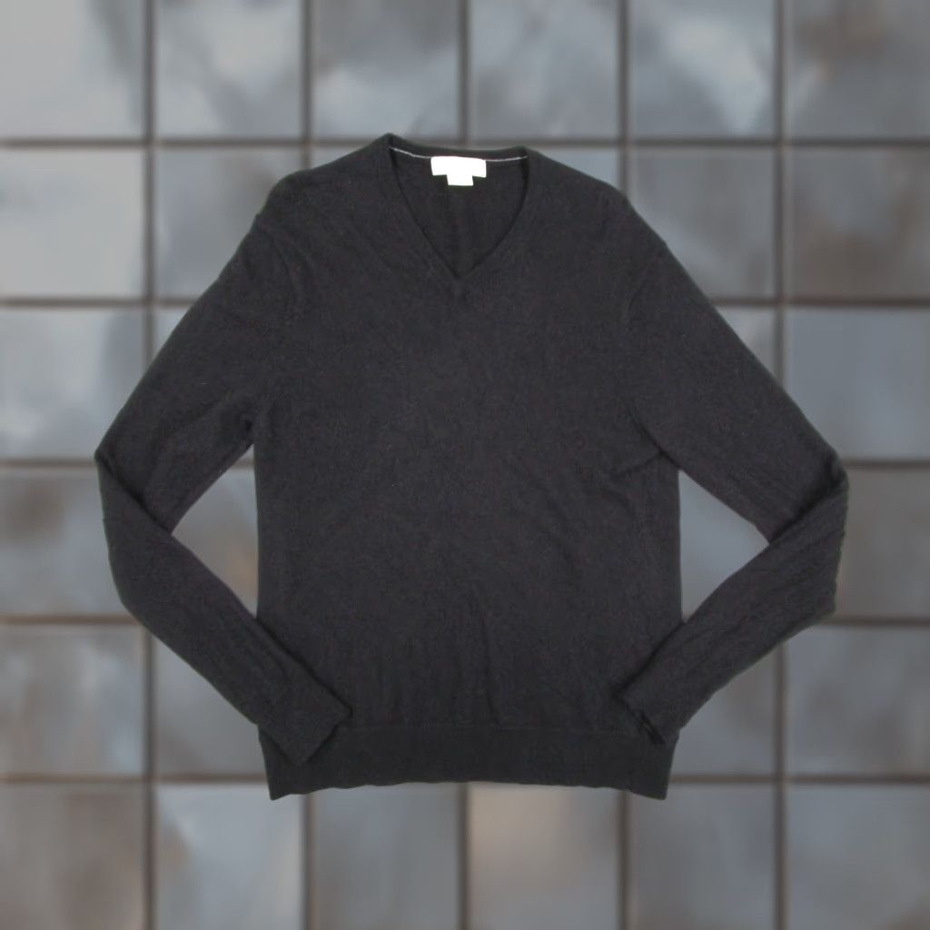 Michael Kors VINTAGE? No — Michael Kors Mens Sweater Pullover Knit V-Neck 100% Cashmere Black Large L Men’s Pullover Knitwear Size US L / EU 52-54 / 3 - 1 Thumbnail