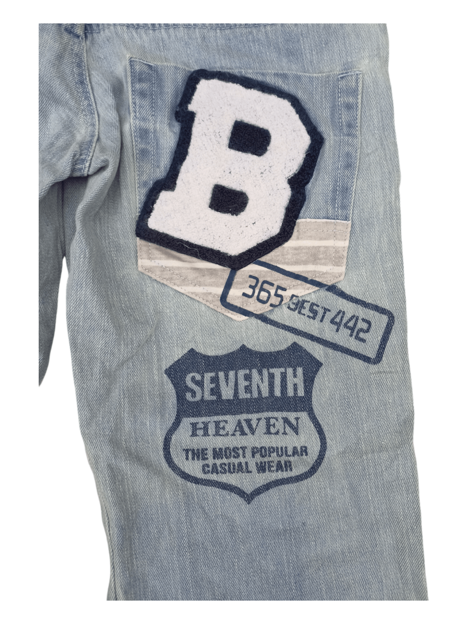 Japanese Brand Blue Moon Blue Big Blowout Patched Japanese Jeans Size US 30 / EU 46 - 14 Thumbnail